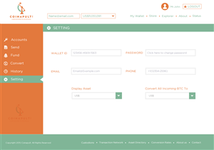 Web Design by Behriatech for Coinapult | Design: #5575549