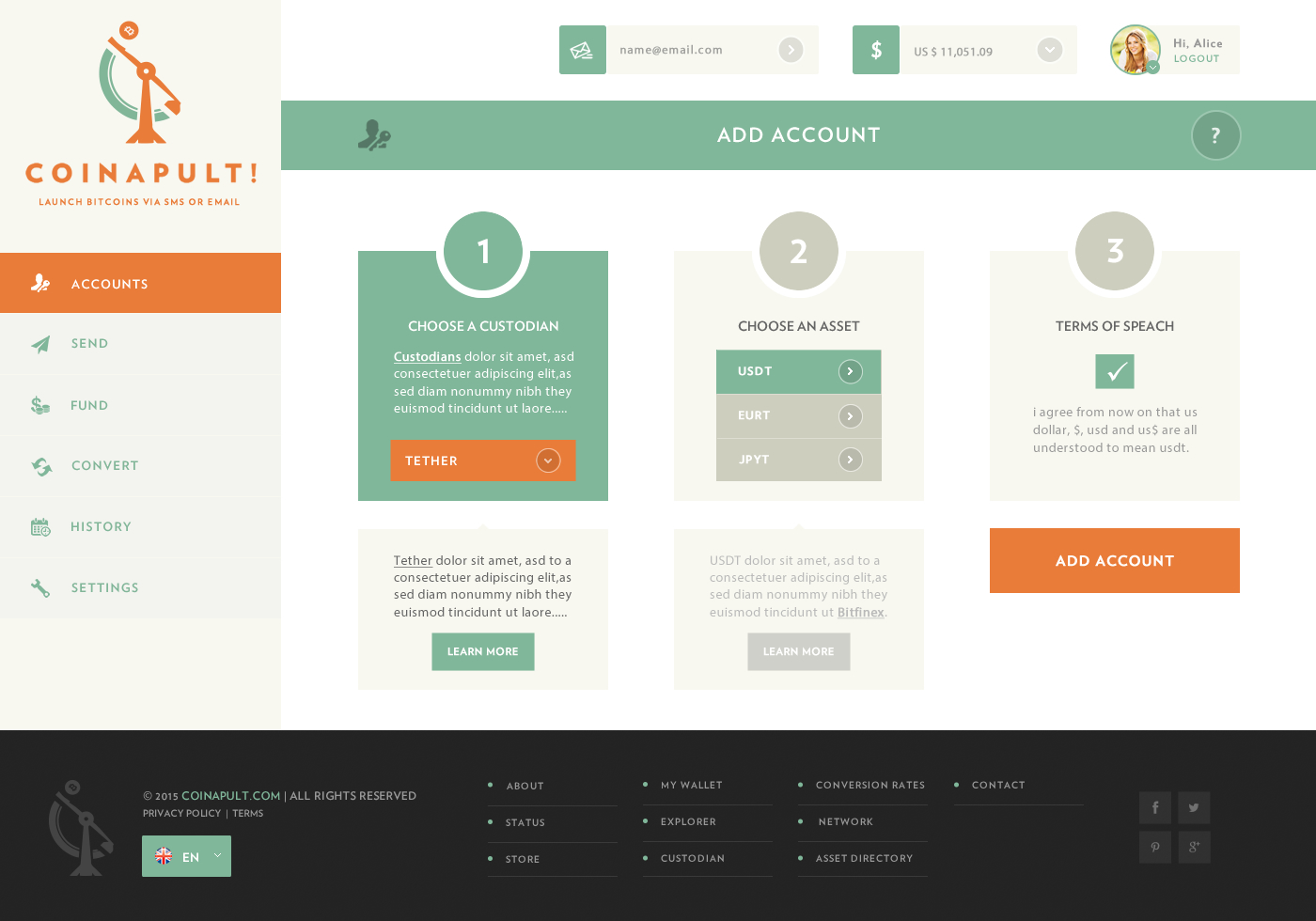 Web Design by Behriatech for Coinapult | Design #5577262