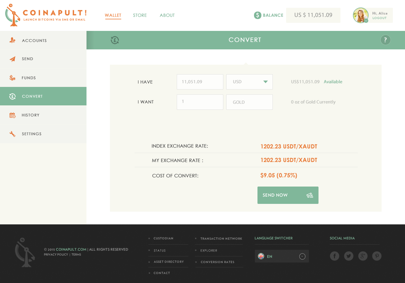 Web Design by Behriatech for Coinapult | Design #5584449