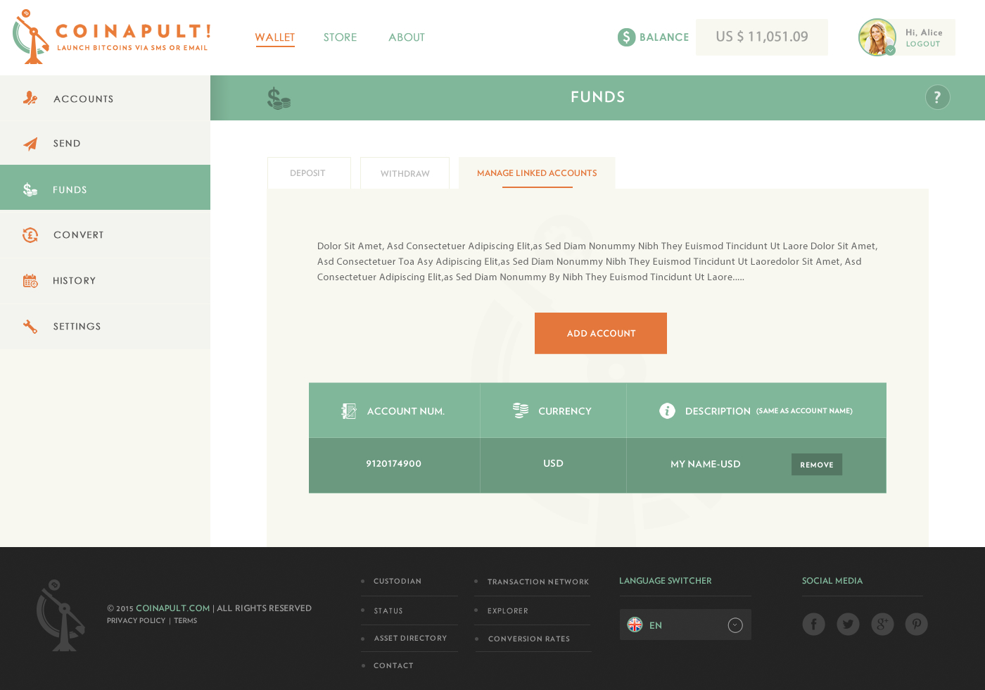 Web Design par Behriatech pour Coinapult | Design #5584453