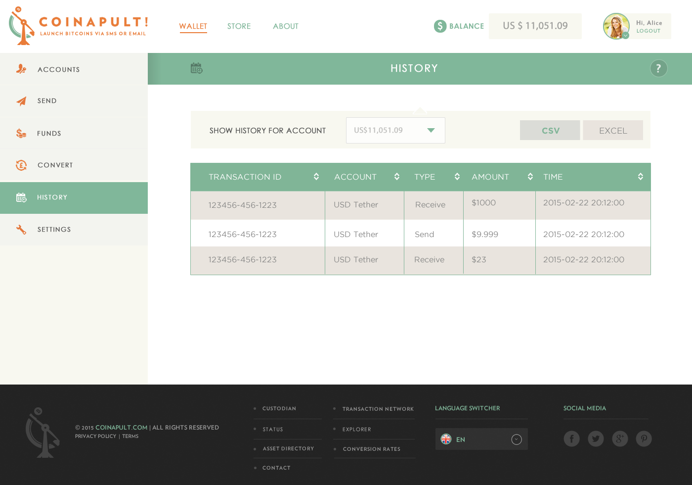 Web Design by Behriatech for Coinapult | Design #5584456