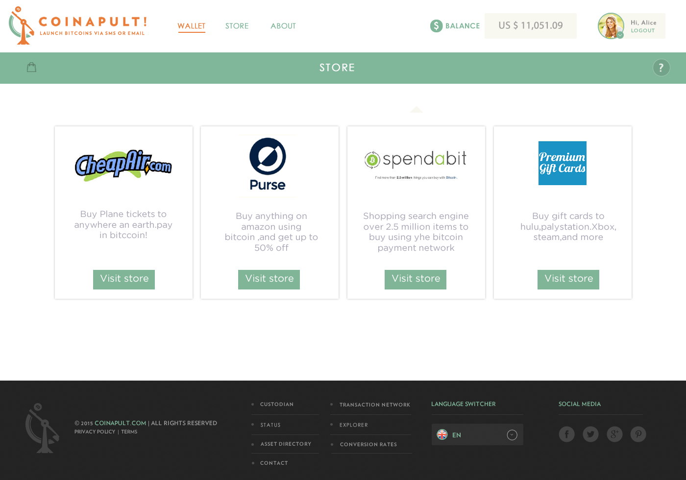 Web Design by Behriatech for Coinapult | Design #5584463