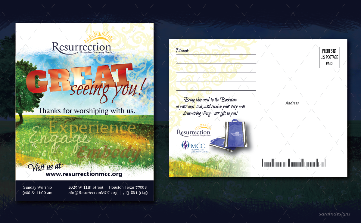 Postcard Design by SaraMDesigns for this project | Design #5589318