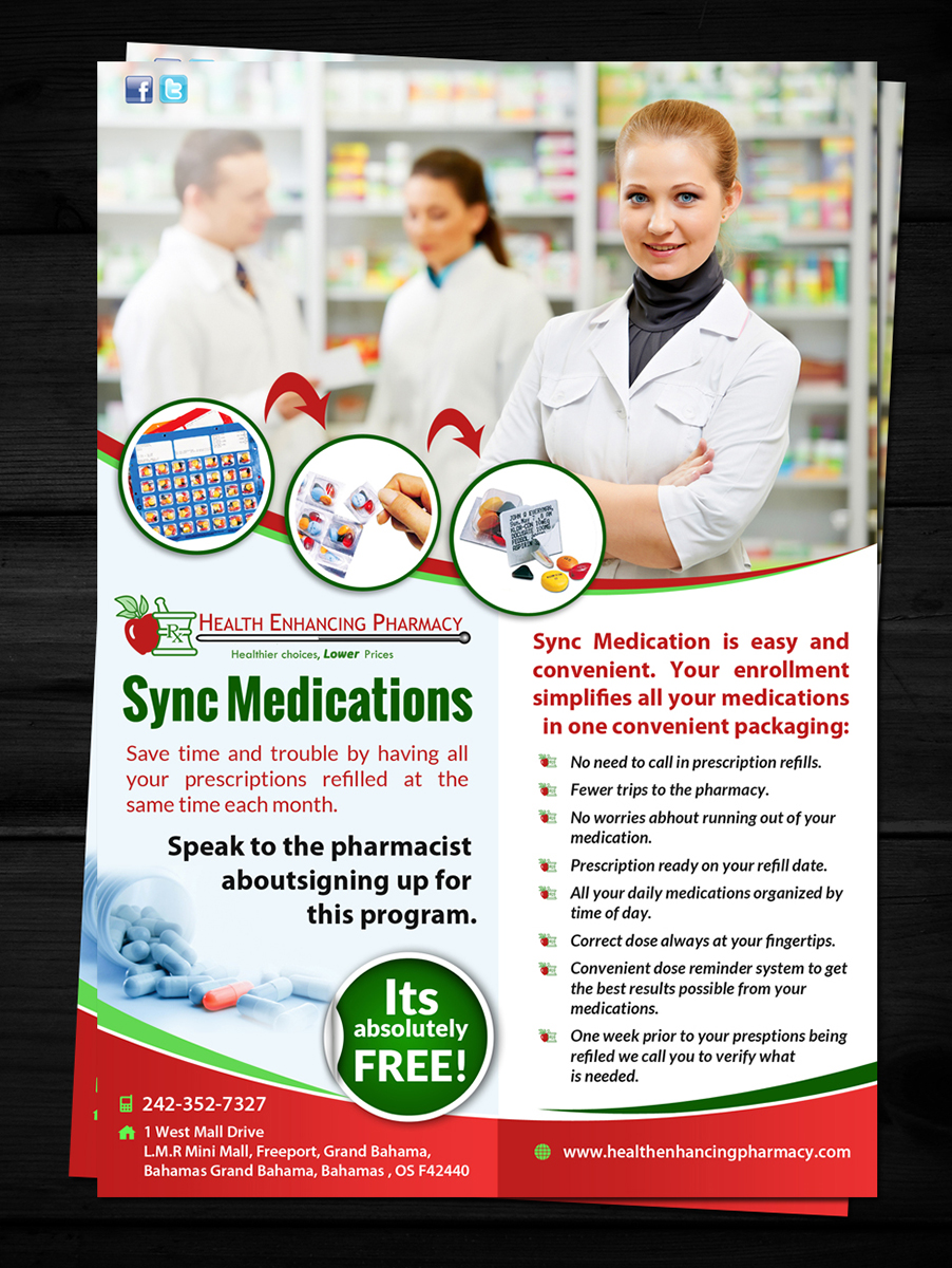 Flyer Design by ESolz Technologies for Health Enhancing Pharmacy | Design #5575842
