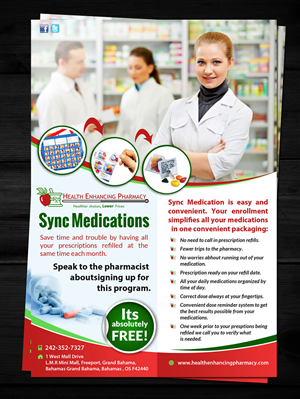 Flyer Design by ESolz Technologies for Health Enhancing Pharmacy | Design #5575842