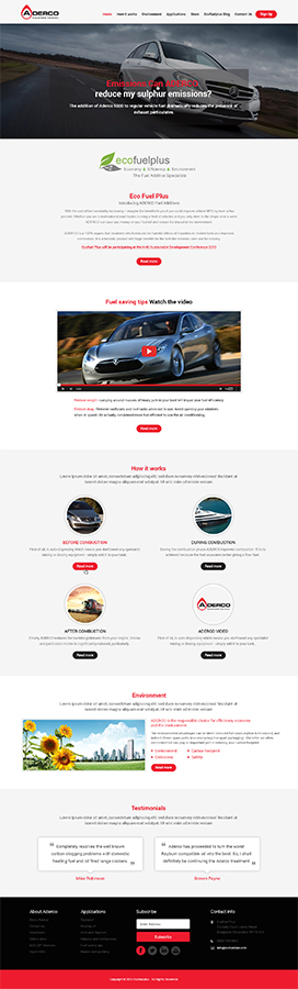 Wordpress Design by web deskers for Eco Fuel Plus Limited | Design #5644638