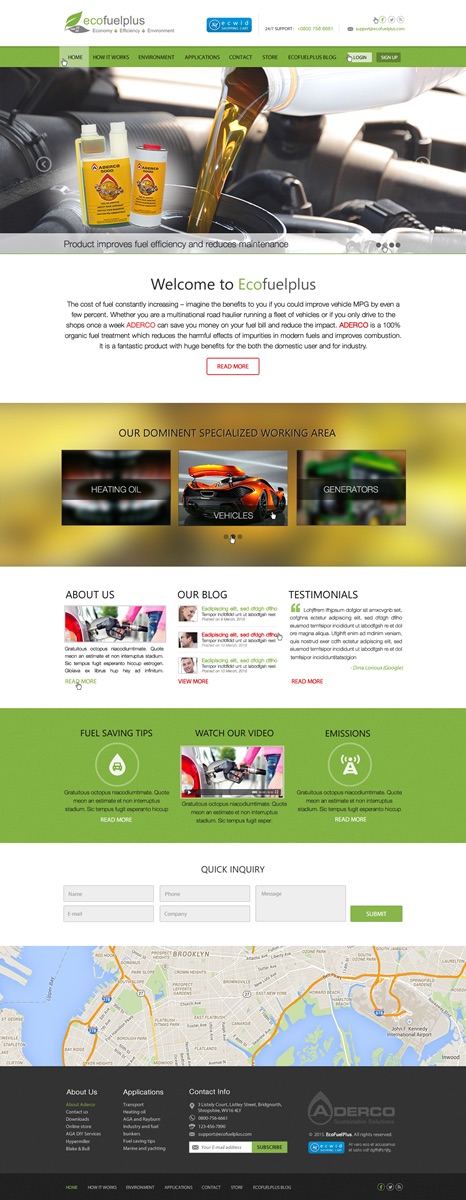 Diseño Wordpress por Anooshaa para Eco Fuel Plus Limited | Diseño #5676202