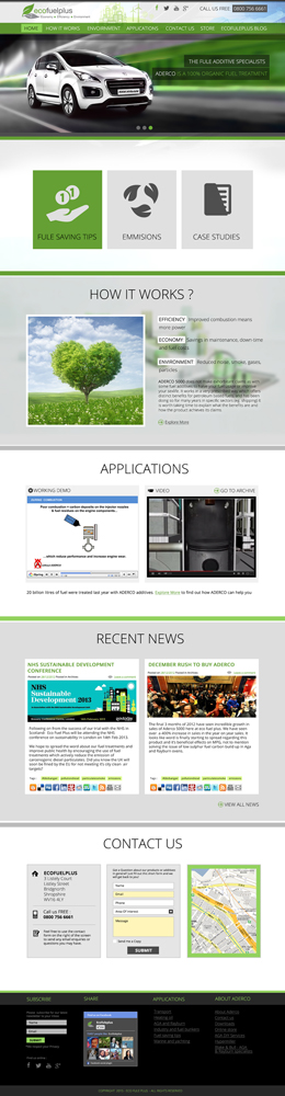 Diseño Wordpress por Innovatorsweb para Eco Fuel Plus Limited | Diseño #5583208