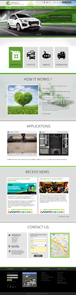 Wordpress Design by Innovatorsweb for Eco Fuel Plus Limited | Design: #5598856