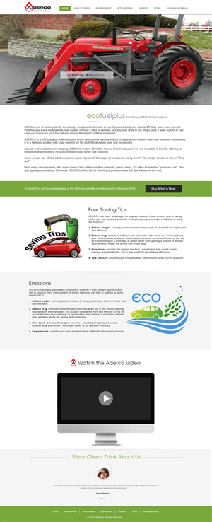 Wordpress Design by webxvision for Eco Fuel Plus Limited | Design #5631866