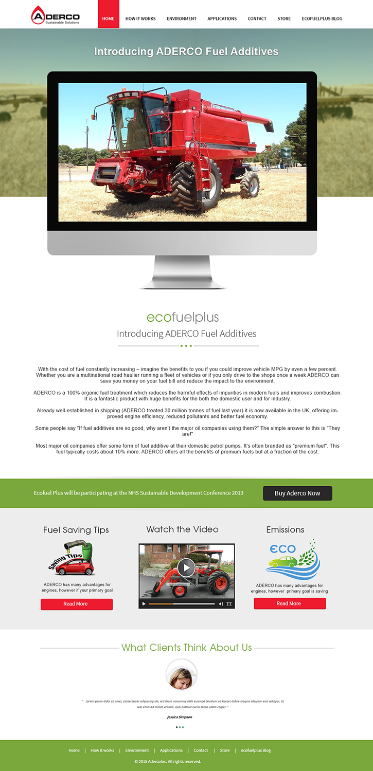 Wordpress Design by webxvision for Eco Fuel Plus Limited | Design #5634752