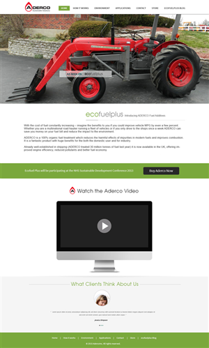 Wordpress Design by webxvision for Eco Fuel Plus Limited | Design: #5635105