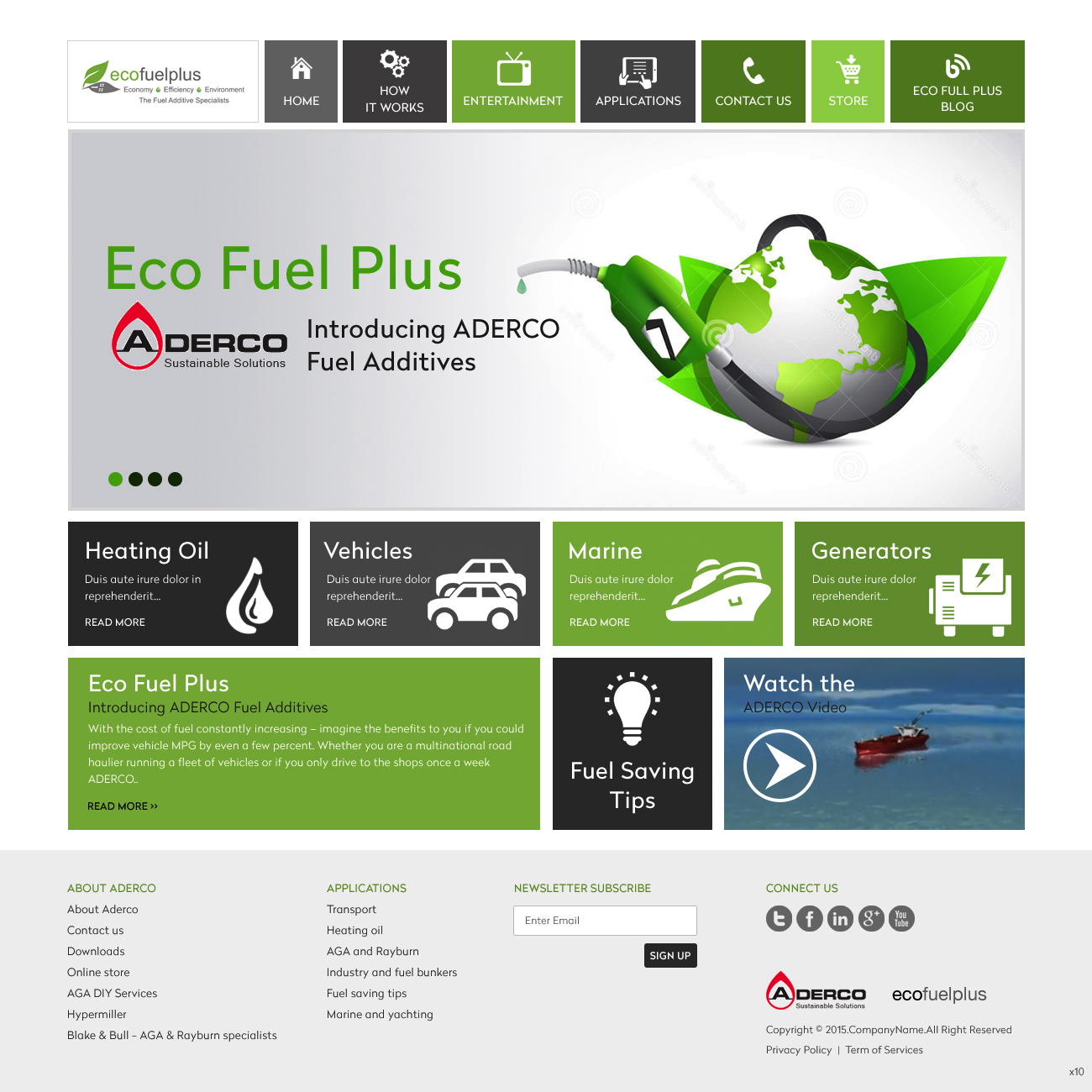 WordPress-Design von pb für Eco Fuel Plus Limited | Design #5581151