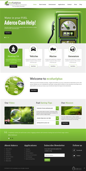 Wordpress Design by pb for Eco Fuel Plus Limited | Design: #5581153