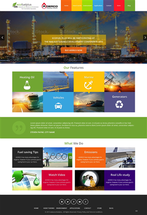 Wordpress Design by pb for Eco Fuel Plus Limited | Design: #5581157