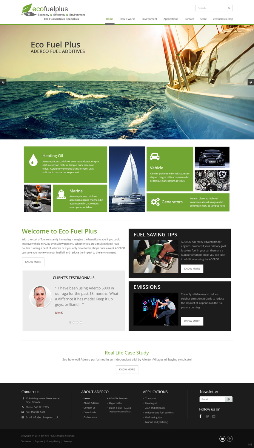 Design Wordpress par pb pour Eco Fuel Plus Limited | Design #5581167