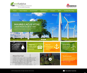 Wordpress Design by pb for Eco Fuel Plus Limited | Design: #5581169