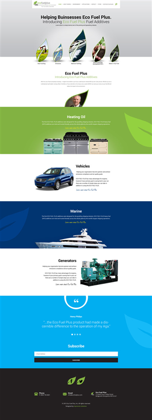 Wordpress Design by Black Stallions Impressive Solutions for Eco Fuel Plus Limited | Design #5593760
