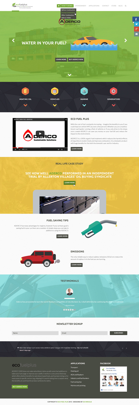 Diseño Wordpress por Da Miracle para Eco Fuel Plus Limited | Diseño #5655193
