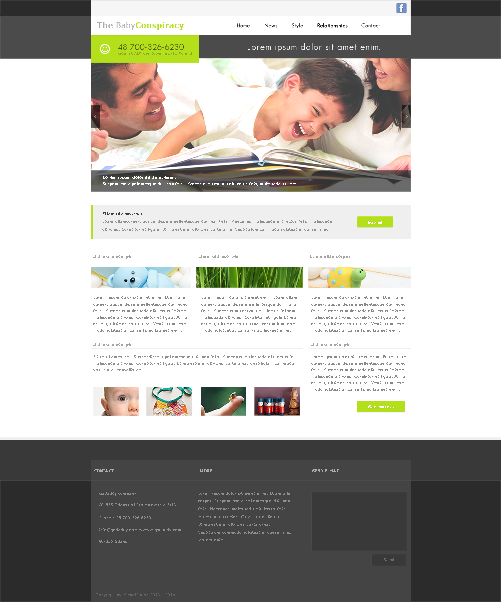 Web Design by RadonMichal for this project | Design #1568410