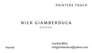 Business Card Design by Amy Dawson - Design for Painters Touch | Design: #5583776