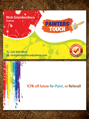 Business Card Design by Sandaruwan for Painters Touch | Design #5585660