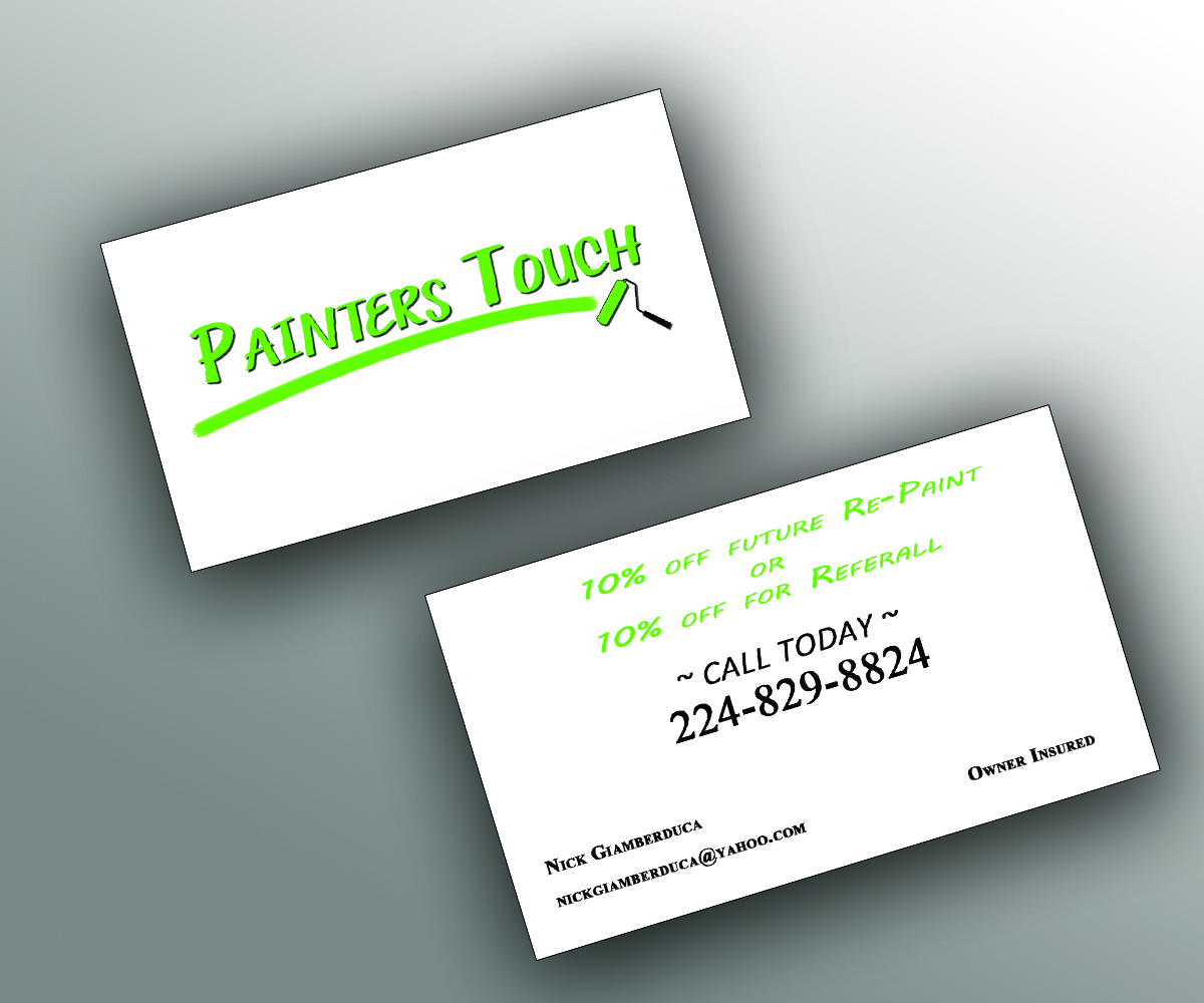 Business Card Design by G.R. Creations for Painters Touch | Design #5579169