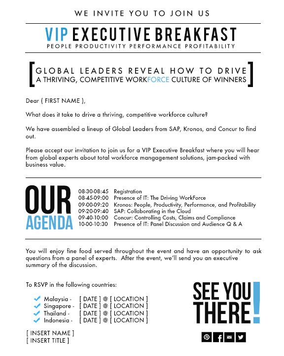 bold modern software invitation design for a company by