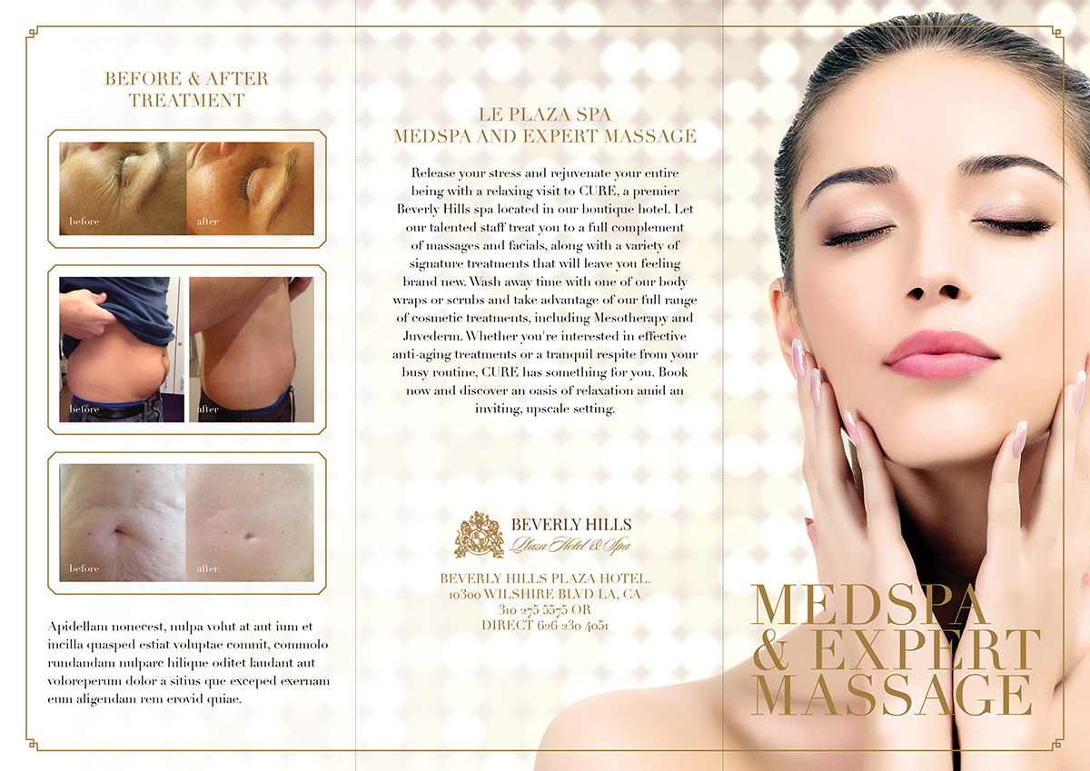 Broschüren-Design von DesignFive für Le Plaza Spa | Design #5587262