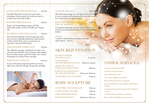 Brochure Design by DesignFive for Le Plaza Spa | Design #5587266