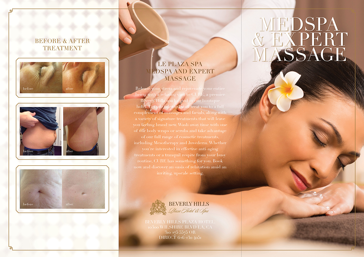 Brochure Design by DesignFive for Le Plaza Spa | Design #5602457