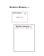 Stationery Design by hewerdinegraphics for Rubin & Rubin, P.C. | Design #8043