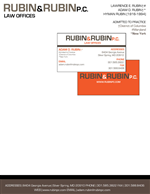 Stationery Design by NiteOwl Designs for Rubin & Rubin, P.C. | Design: #8197