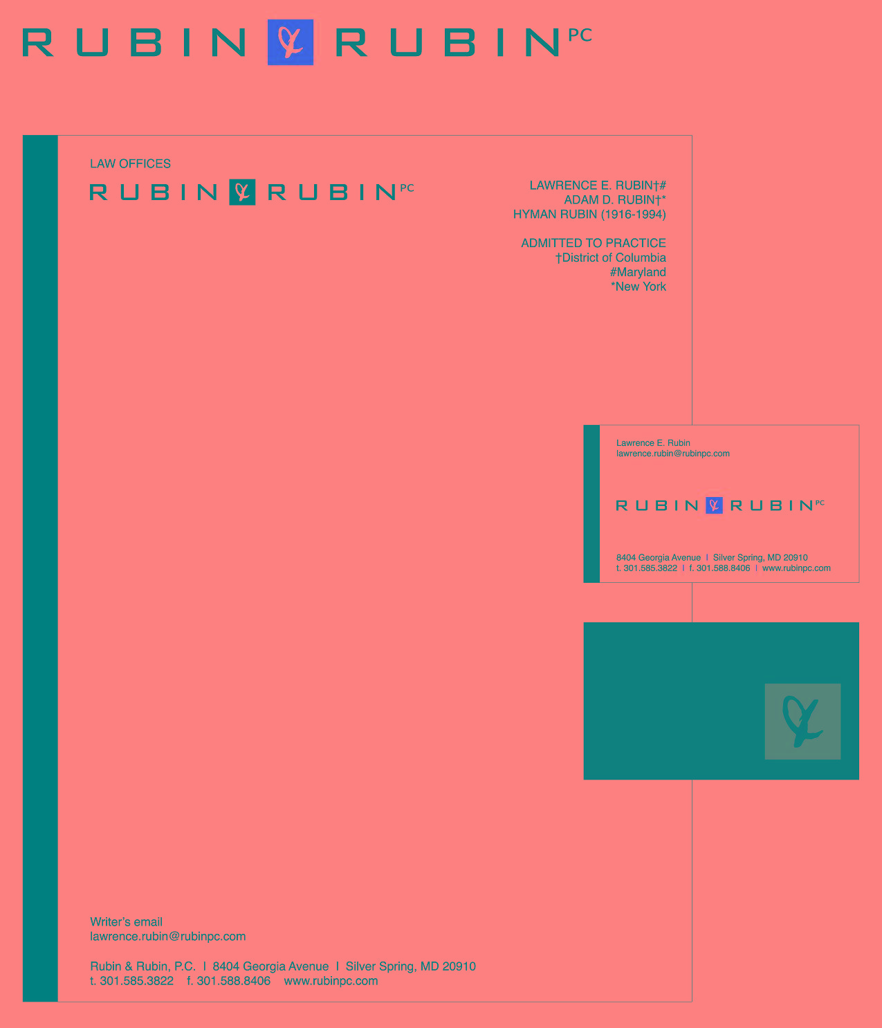 Stationery Design by Alanna for Rubin & Rubin, P.C. | Design #8126