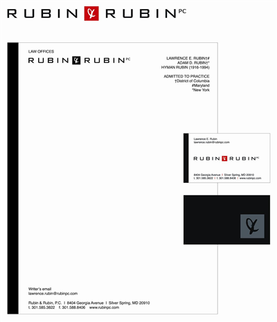 Stationery Design by Alanna for Rubin & Rubin, P.C. | Design #8126