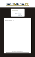 Stationery Design by SiddKidd for Rubin & Rubin, P.C. | Design: #7991