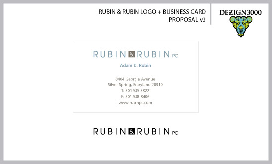 Diseño de Papelería por DEZIGN 3000 para Rubin & Rubin, P.C. | Diseño #8096