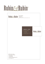Stationery Design by 285 CREATIVE for Rubin & Rubin, P.C. | Design: #8159