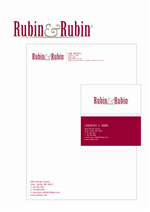 Stationery Design by 285 CREATIVE for Rubin & Rubin, P.C. | Design: #8160