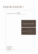 Stationery Design by 285 CREATIVE for Rubin & Rubin, P.C. | Design: #8161