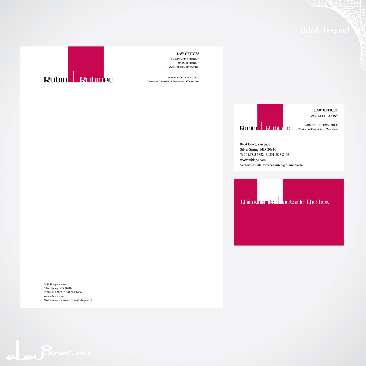 Diseño de Papelería por elev8.net.au para Rubin & Rubin, P.C. | Diseño #8092
