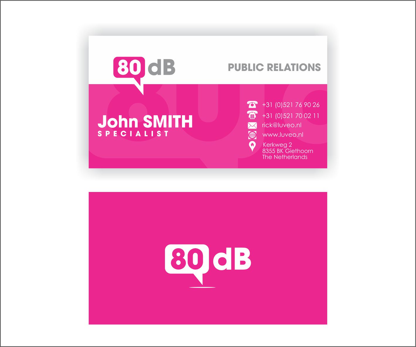 Logo Design by stranger for 80 dB Communications | Design #5627046