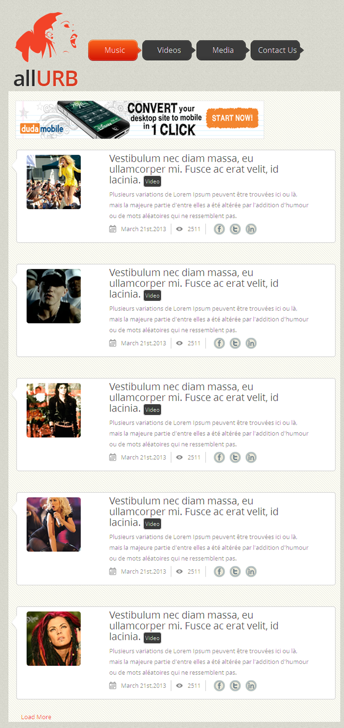 Diseño Web por OM para FCG Media | Diseño #1712186
