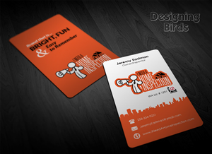 Bright, Fun and hard to forget home inspection business card. | Business Card Design by Pointless Pixels India