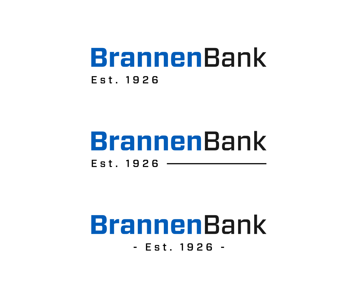 Logo Design by VisualFlava for Brannen Bank | Design #5613741