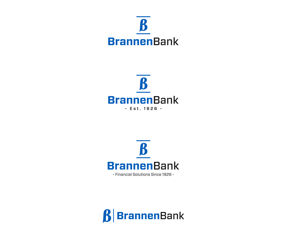 Logo Design by VisualFlava for Brannen Bank | Design #5673588