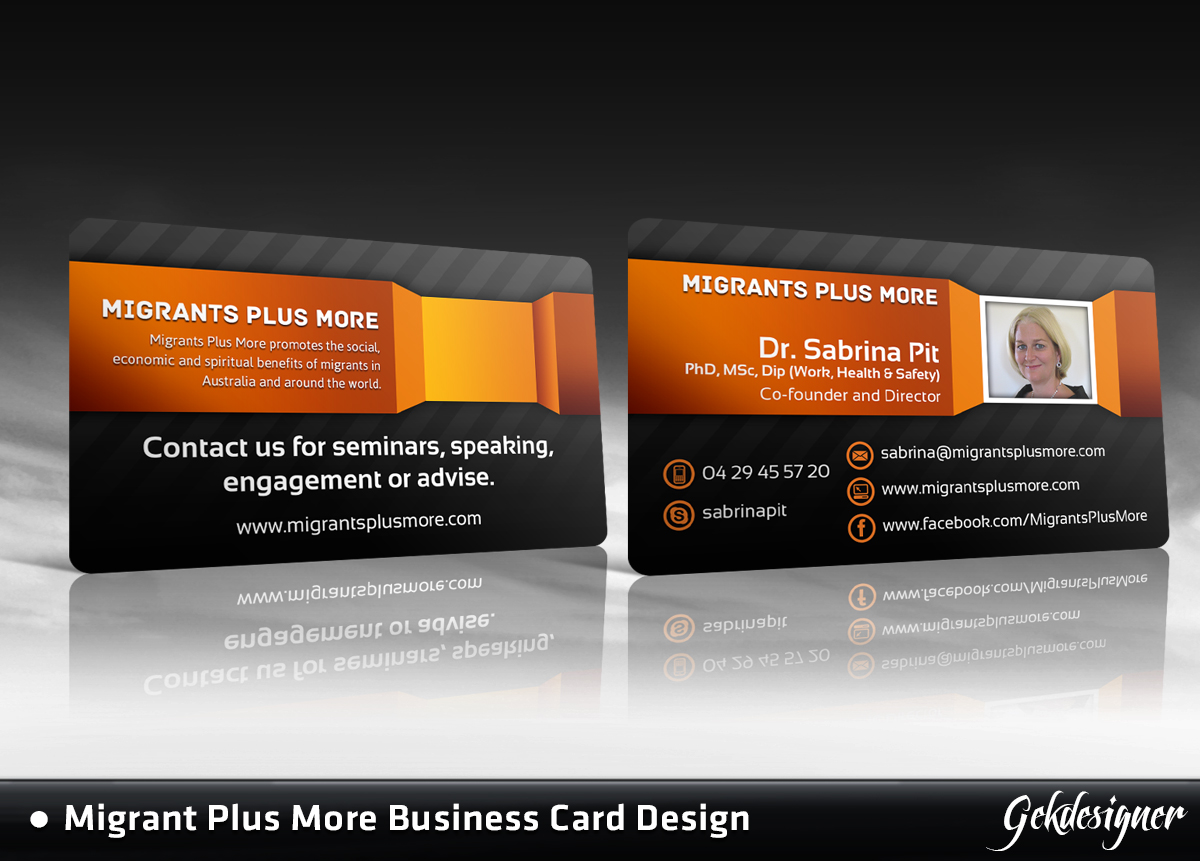 Business Card Design by gekgrfx for this project | Design #1538903