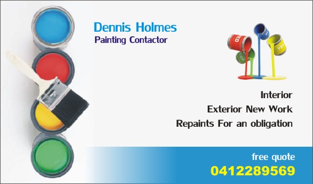 Business Card Design by Designplus for dbholmes@optusnet.com.au | Design #1535645
