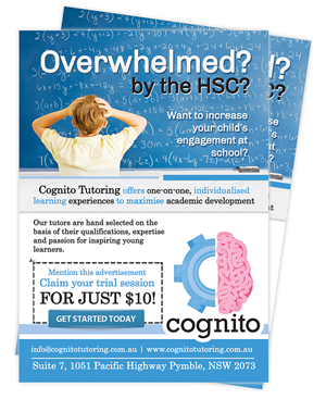 Bright, Bold Sydney Tutoring Business Flyer Advertisment | Flyer Design by creationz2011