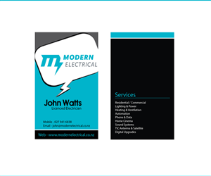 Business Card Design by Zalo for Modern Industries Limited | Design #1541186